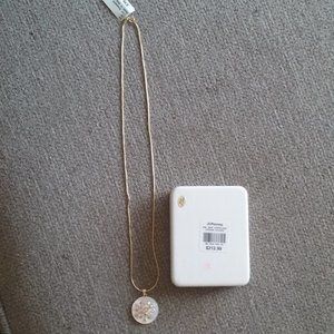 Brand New Snowflake Necklace + $40 New Chain FIRM